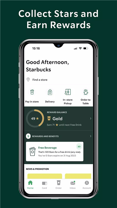 Starbucks Thailand screenshot