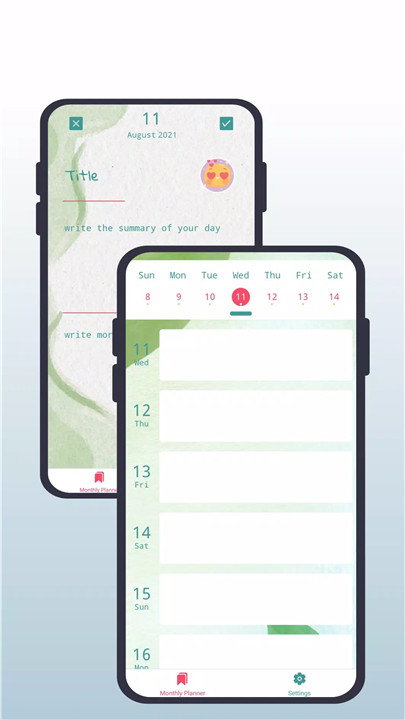 Planner screenshot