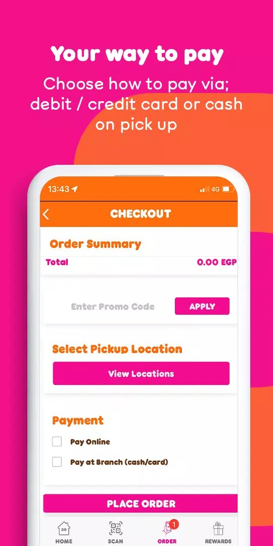 Dunkin Egypt screenshot