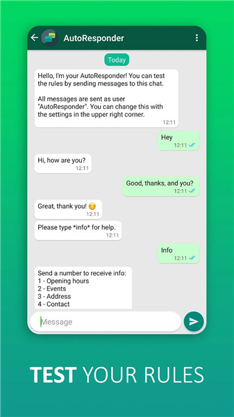 AutoResponder for WhatsApp screenshot