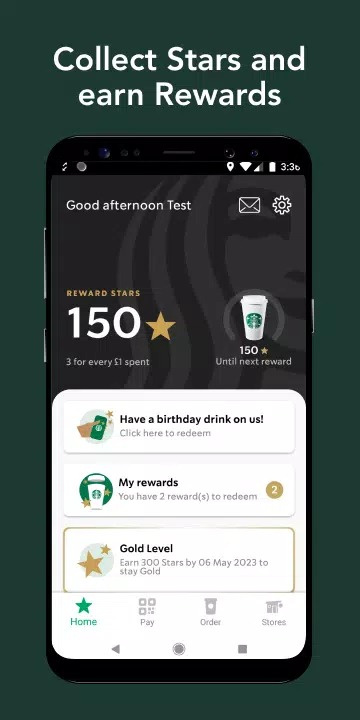 Starbucks UK screenshot