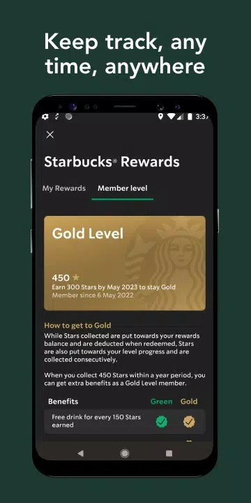 Starbucks UK screenshot