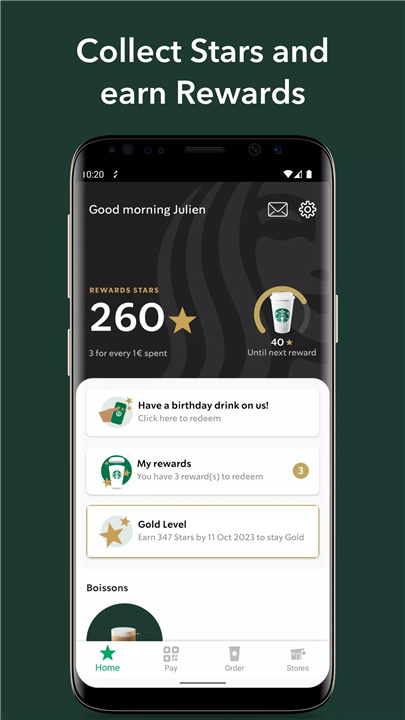 Starbucks France screenshot