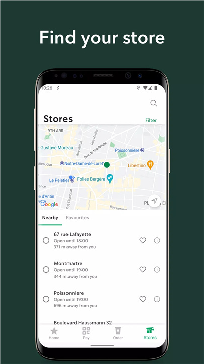 Starbucks France screenshot