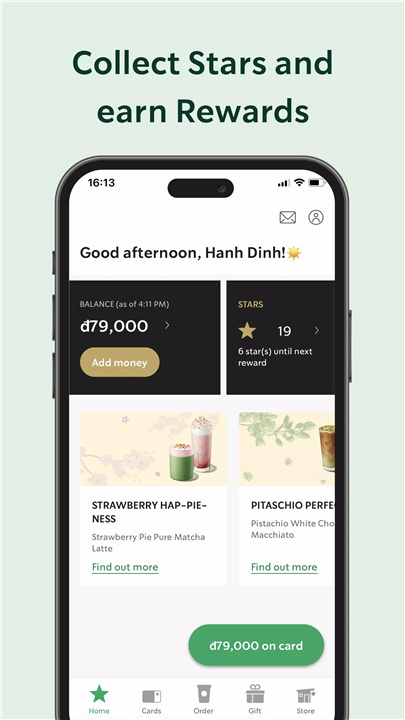 Starbucks Vietnam screenshot