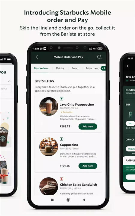 Starbucks India screenshot