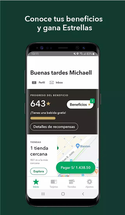 Starbucks Peru screenshot