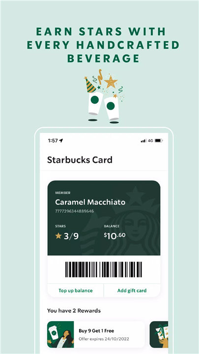 Starbucks Australia screenshot