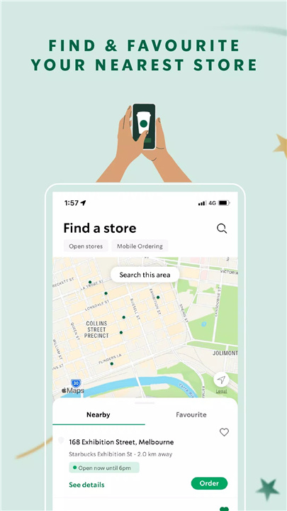 Starbucks Australia screenshot