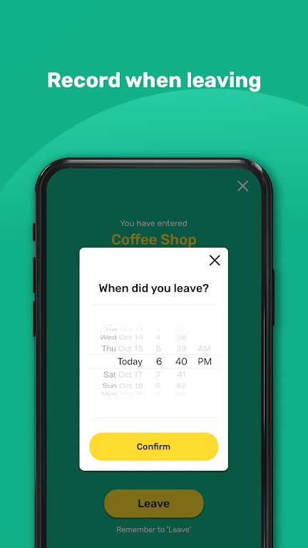 LeaveHomeSafe screenshot