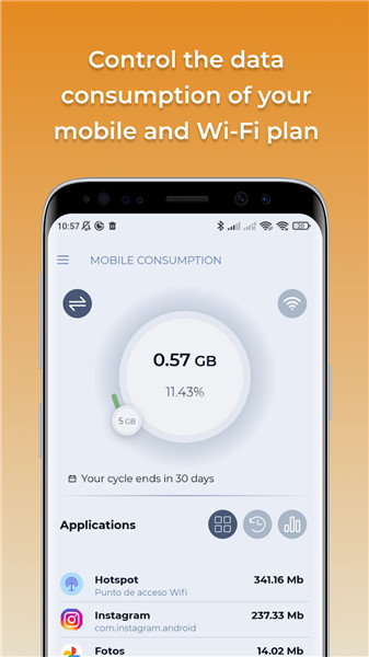 Mobile Data Consumption screenshot