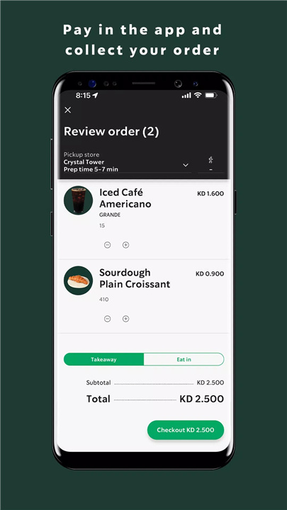 Starbucks Austria screenshot