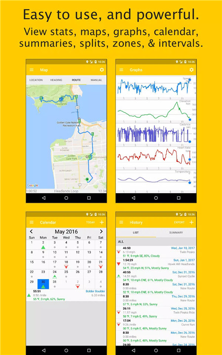 Cyclemeter screenshot