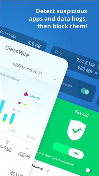 GlassWire Data Usage Monitor screenshot