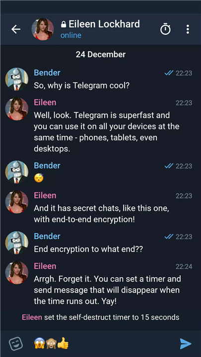 Telegram X screenshot