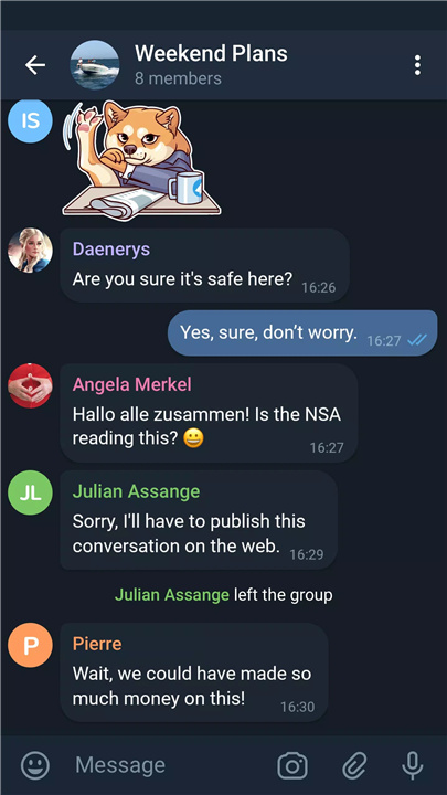 Telegram X screenshot