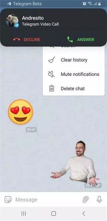 Telegram Beta screenshot