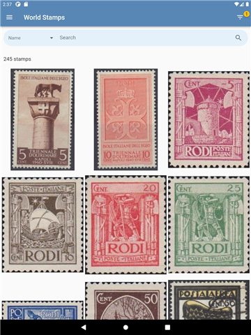 World Stamps screenshot