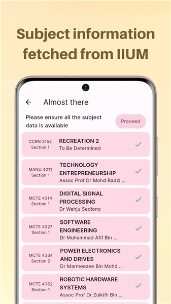 IIUM Schedule Maker screenshot