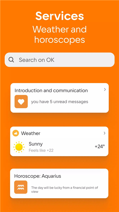 OK: Social Network screenshot