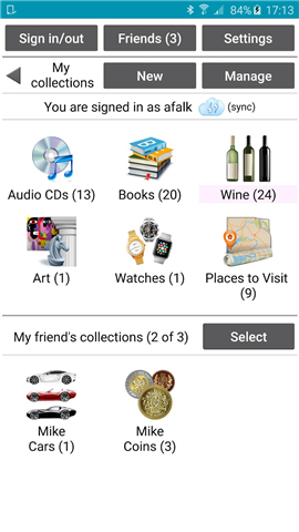 MyCollections screenshot