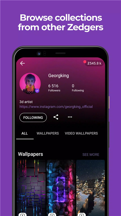 Zedge screenshot