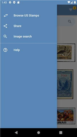 US Stamps screenshot