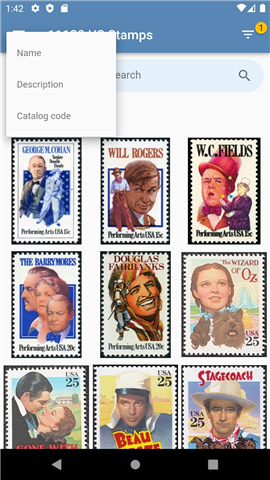 US Stamps screenshot