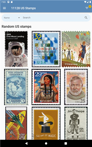 US Stamps screenshot