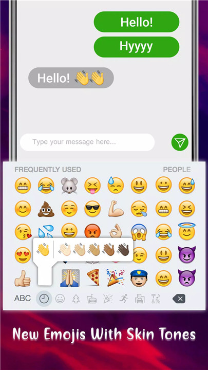 iOS Emojis For Android screenshot