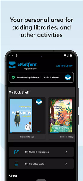 ePlatform Digital Libraries screenshot