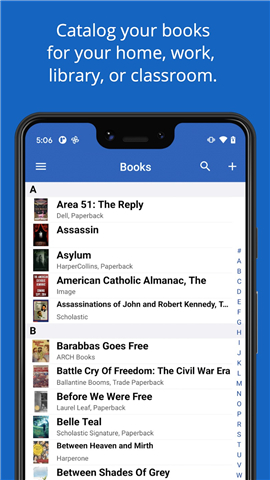 iCollect Books: Library List screenshot