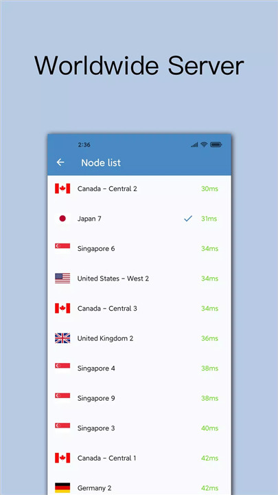 V2VPN screenshot