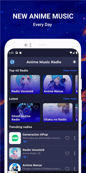 Anime Music Radio screenshot