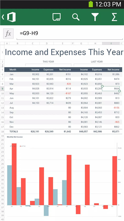 Microsoft Office Mobile screenshot