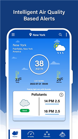 Air Quality Index Monitor App screenshot