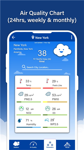 Air Quality Index Monitor App screenshot