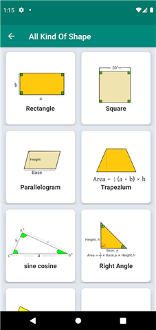 Calculator For Land: All Shape screenshot