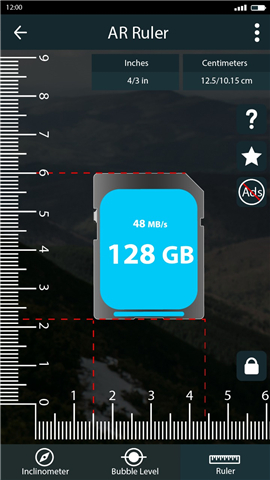 Inclinometer with Bubble Level screenshot