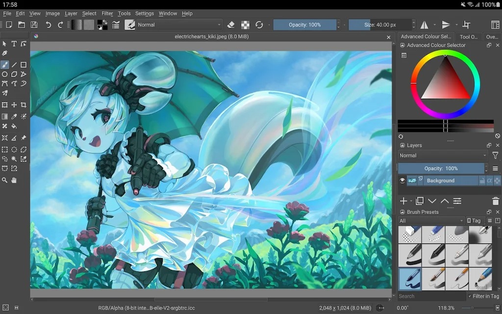 Krita screenshot