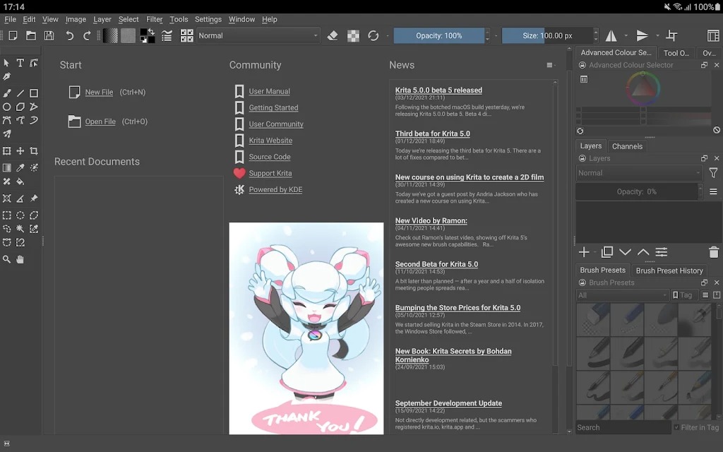 Krita screenshot