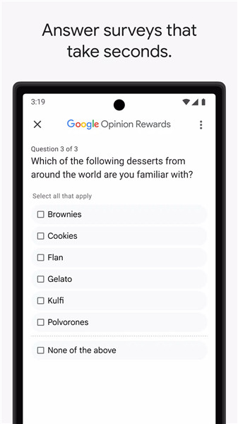 Google Opinion Rewards screenshot