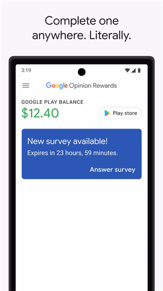 Google Opinion Rewards screenshot