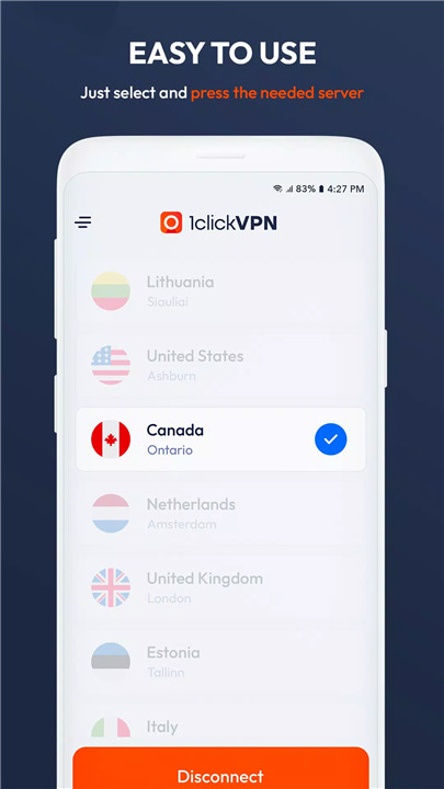 1clickVPN screenshot