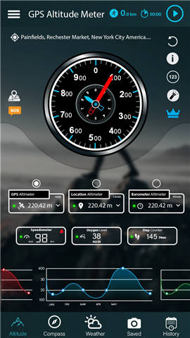 Smart Altimeter - GPS Altitude screenshot