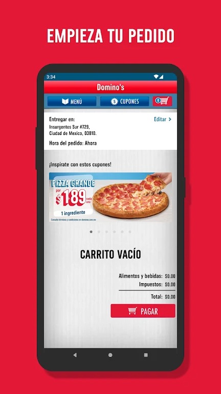 Domino Pizza México screenshot