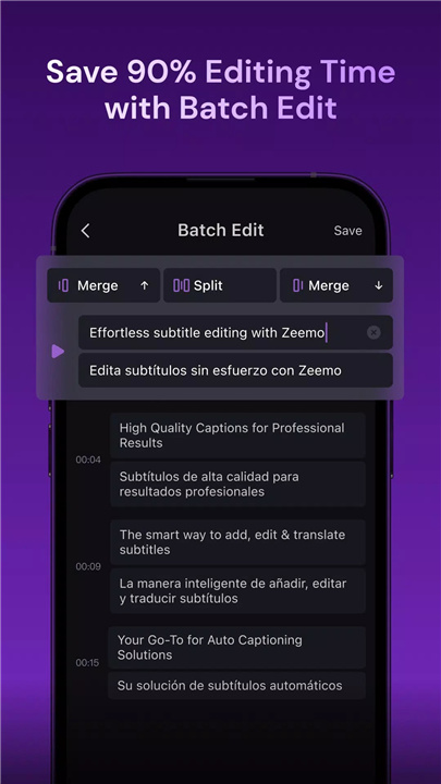 Zeemo: Captions & Subtitles screenshot