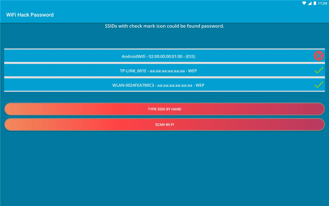 Wifi Hack Password screenshot