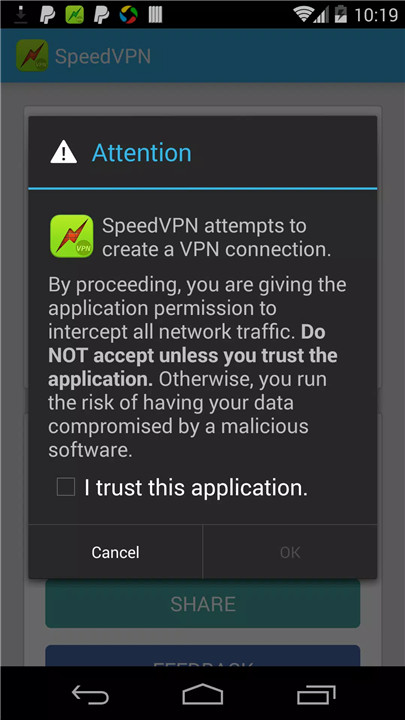 SpeedVPN screenshot