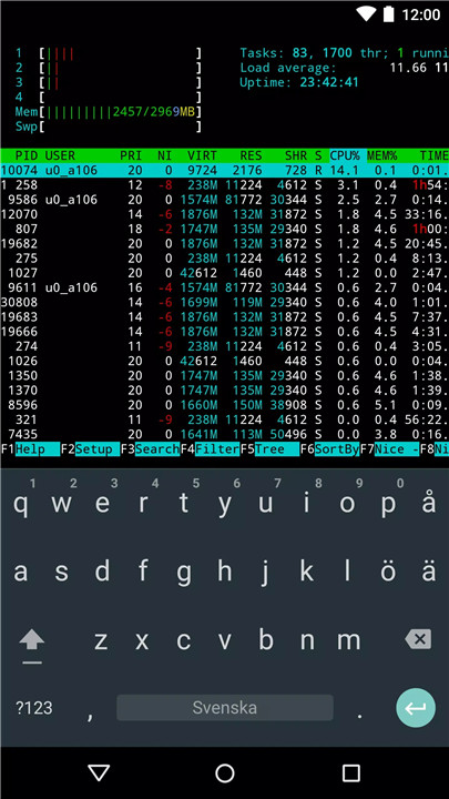 Termux screenshot